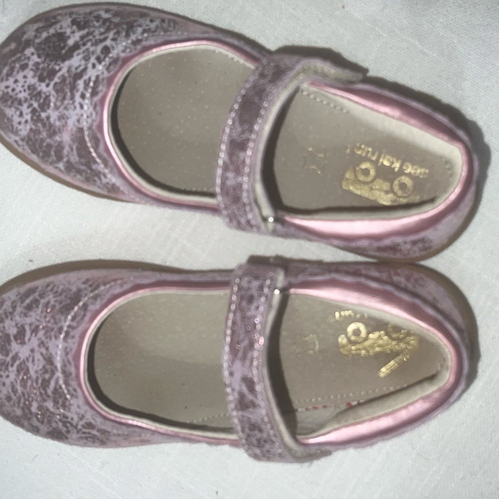 Sei Kai Run pink metallic Jane II Mary Jane